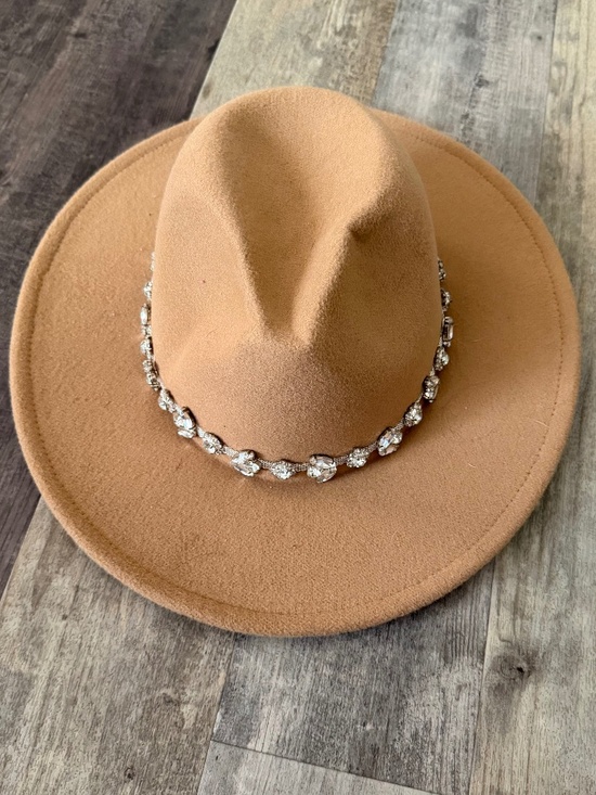 San Diego Hat Company Accessories - Tan Cowboy Hat with Gems